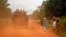 FILE - French forces are seen on patrol in Sibut, some 200 kilometers (140 miles) northeast of Bangui, Central African Republic, April 11, 2014.