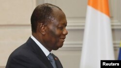 Le président ivoirien Alassane Ouattara, 11 juin 2017.