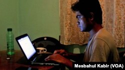 FILE - Bangladeshi blogger Ibrahim Khalil has been living in hiding since 2013 when the Islamists drew up a list of 84 "anti-Islam" atheist bloggers and called for their public execution. 