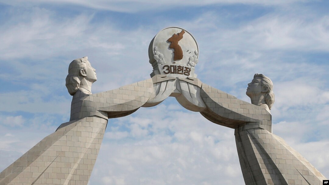 "The Arch of Reunification", simbol harapan untuk untuk bersatunya kembali dua negara Korea, di Pyongyang, Korea Utara, 11 September 2018. (Foto: dok).