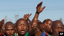 South Africa Marks Anniversary of Killing of Miners 