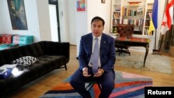 На фото: Саакашвілі в Україні. 2020-й рік