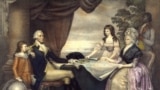 Martha and George Washington with their grandchildren. Courtesy George Washington's Mount Vernon.