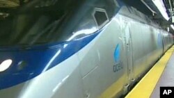 The fastest train in the US, known as Acela, reaches speeds of 241 kilometers per hour and only operates between Washington, New York and Boston