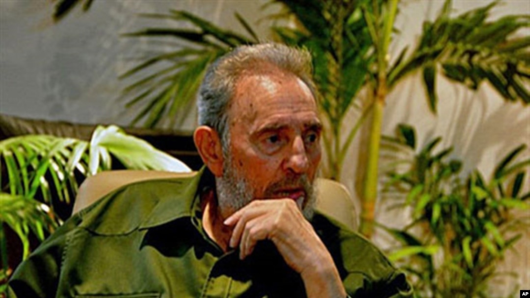 This handout picture, released by Cubadebate on 26 Jul 2010, shows Cuban leader Fidel Castro during a ceremony to pay homage to national hero Jose Marti at the Jose Marti Memorial in Havana.