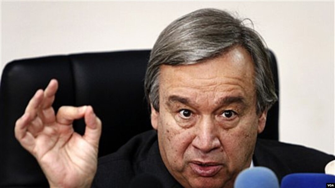 Komisaris Tinggi UNHCR, Antonio Guterres, menawarkan bantuan mediasi warga Budha dan Muslim di Burma.