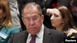 Russia's Minister of Foreign Affairs Sergei Lavrov attends The Ministers for Foreign Affairs of the Council of Europe's annual meeting in Helsinki, Finland, May 17, 2019.