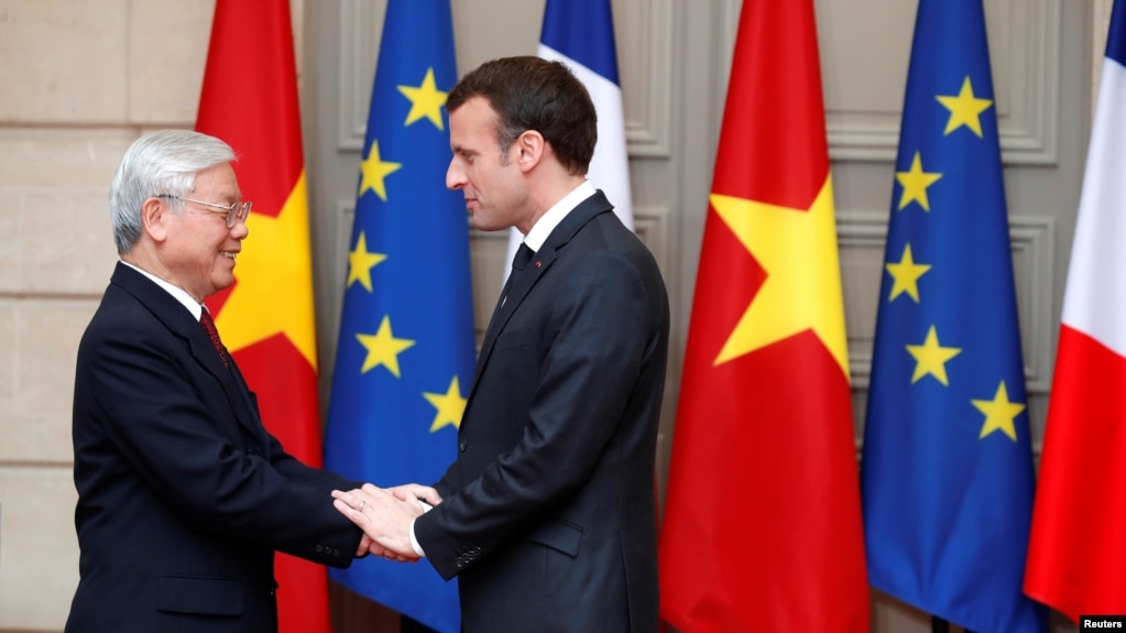 Tổng Bí thư Đảng Cộng sản Việt Nam Nguyễn Phú Trọng tại Paris.