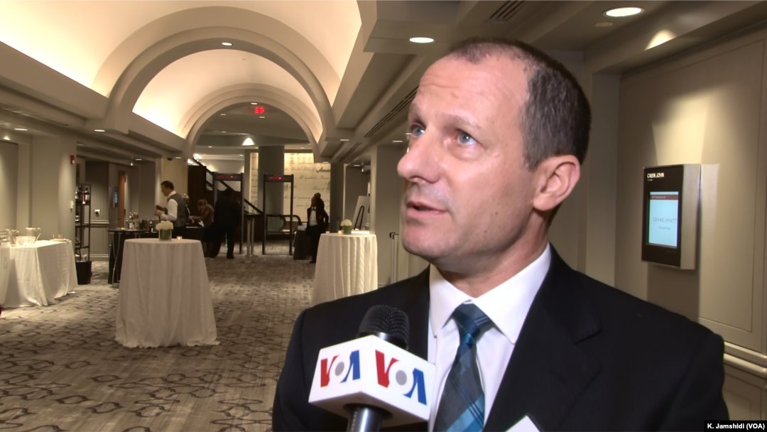Israeli deputy chief of mission in Washington Reuven Azar speaks to VOA Persian on sidelines of an Endowment for Middle East Truth event in Washington, June 12, 2018.