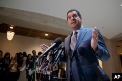 House intelligence committee Chairman Devin Nunes announces he will hold an open hearing on March 20 to investigate alleged Russian interference in the 2016 election, on Capitol Hill in Washington, March 7, 2017.