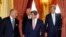 (Soldan sağa), Laurent Fabius, William Hague, Ahmet Davutoğlu, John Kerry
