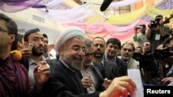 Hassan Rohani à Téhéran le 14 juin 2013.( Photo d'archives)