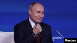 Russian President Vladimir Putin attends Valdai International Discussion Club in Sochi