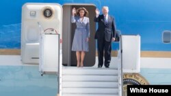 عکس آرشیف از دونالد ترمپ، رییس جمهور و ملانیا ترمپ، بانوی نخست ایالات متحده