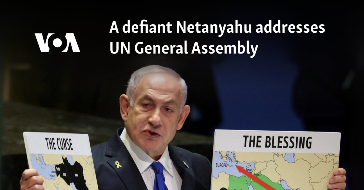 A defiant Netanyahu addresses the UN General Assembly