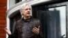 FILE - WikiLeaks founder Julian Assange is seen on the balcony of the Ecuadorian Embassy in London, Britain, May 19, 2017. 