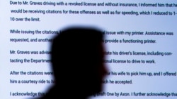 Captain Jason Bussert demonstrates Draft One, an AI powered software that creates police reports from body cam audio, at Oklahoma City police headquarters on Friday, May 31, 2024 in Oklahoma City, Oklahoma. (AP Photo/Nick Oxford)