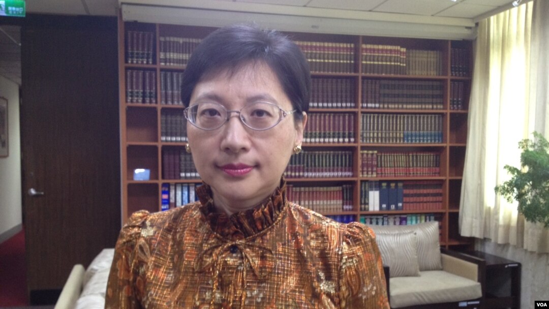 台灣外交部發言人高安 (美國之音雅莉拍攝)
