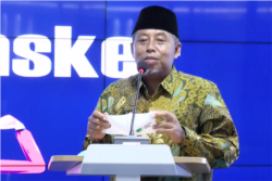 Ketua Pimpinan Pusat Muhammadiyah, Agus Taufiqurrahman, dalam tangkapan layar. (Foto: VOA/Nurhadi Sucahyo)