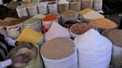 A spice seller in Yemen