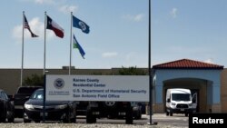 FILE - The Karnes County Residential Center is seen in Karnes City, Texas, July 25, 2018. 