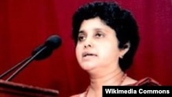 Ketua Mahkamah Agung Sri Lanka ke-43, Hon. Dr. Shirani A Bandaranayake (Foto: dok). Shirani Bandaranayake, perempuan pertama yang memangku jabatan ini di Sri Lanka, telah membantah tuduhan pelanggaran finansial yang diajukan sejumlah partai yang berkuasa di negara itu untuk menyingkirkannya dari jabatan.