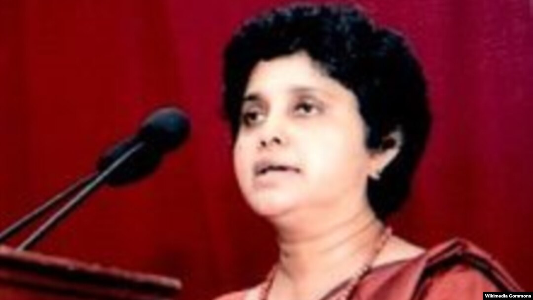 Ketua Mahkamah Agung Sri Lanka ke-43, Hon. Dr. Shirani A Bandaranayake (Foto: dok). Shirani Bandaranayake, perempuan pertama yang memangku jabatan ini di Sri Lanka, telah membantah tuduhan pelanggaran finansial yang diajukan sejumlah partai yang berkuasa di negara itu untuk menyingkirkannya dari jabatan.