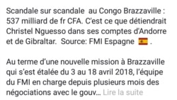 Reportage de Ngouela Ngoussou, correspondant à Brazzaville pour VOA Afrique