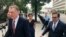 United States Trade Representative Robert Lighthizer (L) and Mexican Secretary of Economy Idelfonso Guajardo (R) walk to the White House on Aug. 27, 2018. 