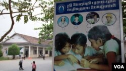 Around the world, 62 million girls are not in school. School dropout rates among female students in developing countries like Cambodia also remain a concern. (Photo by VOA Khmer)