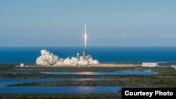 SpaceX's Falcon 9 (SES-10) blasted off in world's first reflight of an orbital class rocket, from Florida's Kennedy Space Center at Cape Canaveral, Florida, March 30, 2017. (SpaceX photo)