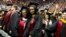 University of Maryland students on graduation day. 