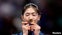 Taekwondo - Women -49kg Victory Ceremony