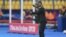 Clarence Seedorf, l'entraîneur du Cameroun, lors du match de football du Groupe F de la Coupe d'Afrique des Nations (CAN) 2019 entre le Bénin et le Cameroun le 2 juillet 2019.