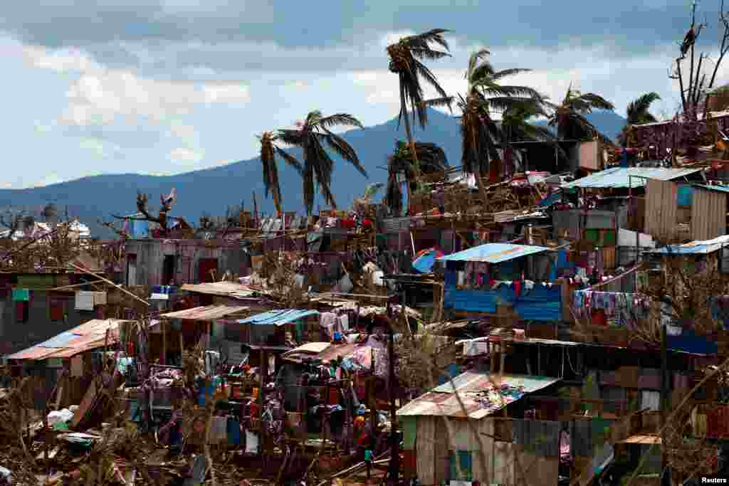 A view shows the aftermath of Cyclone Chido in Mamoudzou, Mayotte, France.