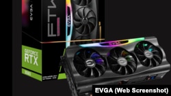 Card đồ hoạ dòng RTX 30 của hãng EVGA.