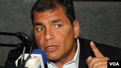 El presidente Rafael Correa dijo que en algún momento se tenía que empezar a rechazar con firmeza situaciones absolutamente intolerables.
