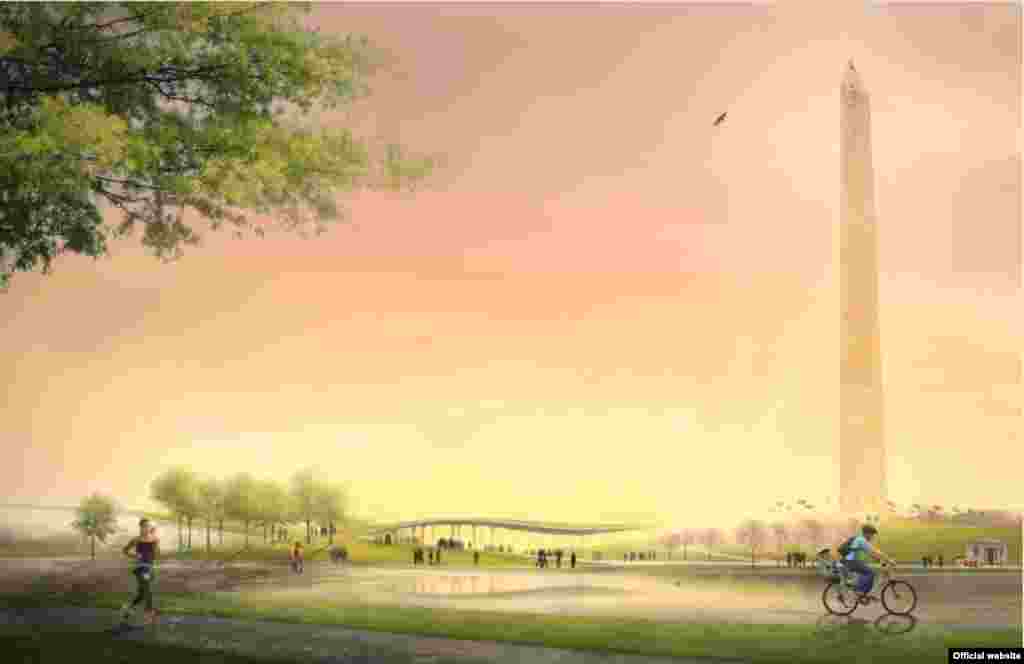 Los terrenos del monumento a Washington propuesta de OLIN & Weiss.