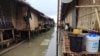ရခိုင်မြောက်ပိုင်းမိုးသည်းထန် ဒုက္ခသည်စခန်းများအခက်တွေ့