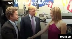 FILE - This YouTube screen grab from video was obtained by The Washington Post of a conversation between Donald Trump and Billy Bush.