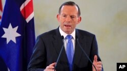 PM Australia Tony Abbott hari Selasa (23/9) memperingatkan warga Australia yang bergabung dengan kelompok ISIS (foto: dok).