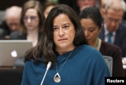 Liberal MP and former Canadian justice minister Jody Wilson-Raybould testifies before the House of Commons justice committee on Parliament Hill in Ottawa, Canada, Feb. 27, 2019.