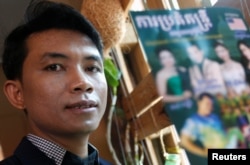 Singer Yorn Young poses for a picture before a news conference in Phnom Penh, Cambodia, March 6, 2018. Picture taken on March 6, 2018. REUTERS/Samrang Pring