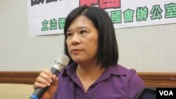 民進黨立委吳宜臻（ 美國之音張永泰拍攝）