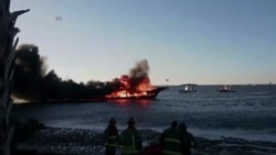 Se incendia barco frente a costas del golfo en Florida
