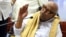 Leader of the Dravida Munnetra Kazhagam party M. Karunanidhi speaks at a press conference withdrawing support to India’s ruling United Progressive Alliance government, at the party office in Chennai, India, March 19, 2013