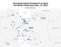 Anti-government Protests in at least 54 Iranian Cities