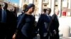 Zimbabwe's President Robert Mugabe (2nd R) and his wife Grace arrive to attend a mass for the beatification of former pope Paul VI in St. Peter's square at the Vatican, Oct. 19, 2014.