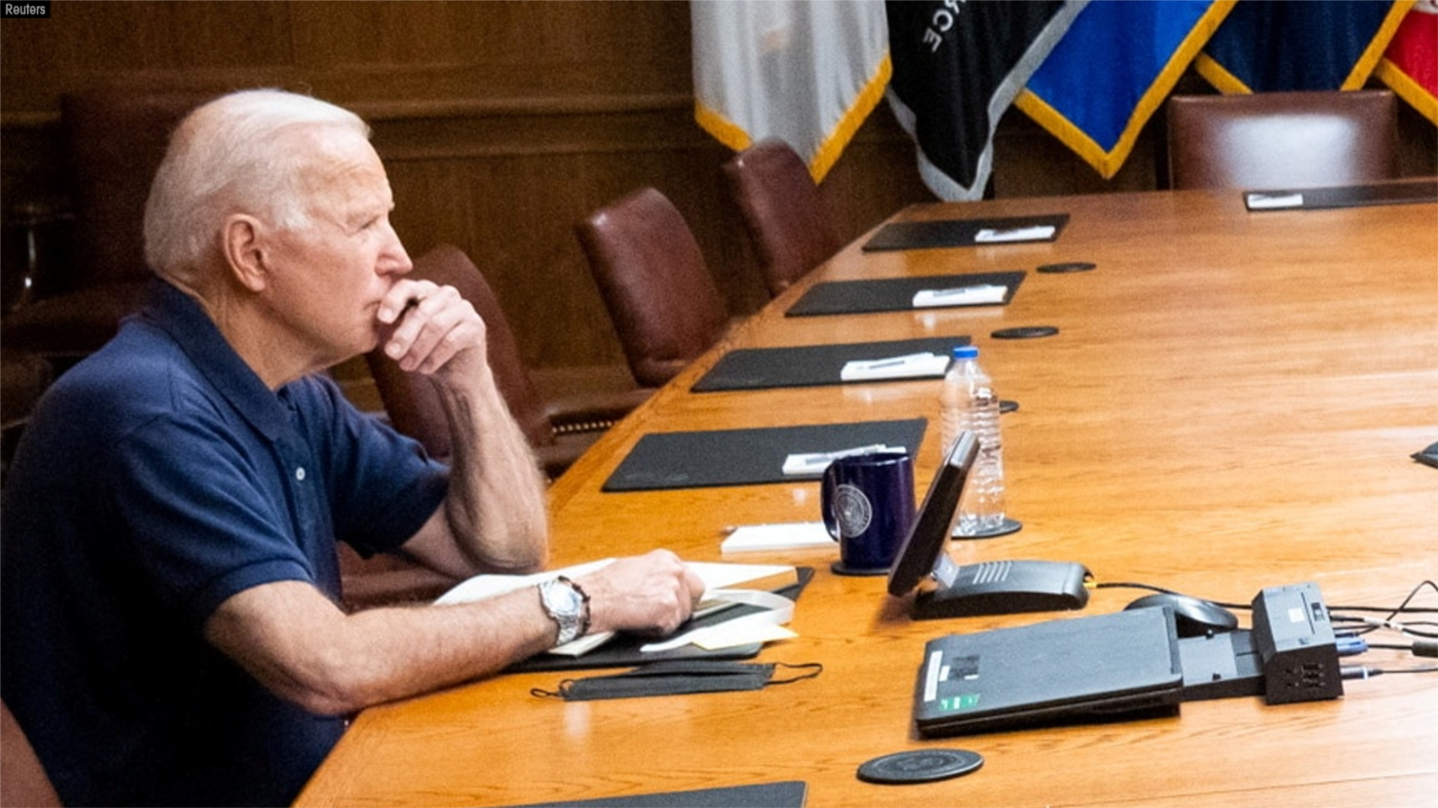 Presidenti Biden gjatë një takimi për situatën në Kabul