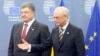 Ukraine's President in Brussels for EU Talks on Russian Separatists